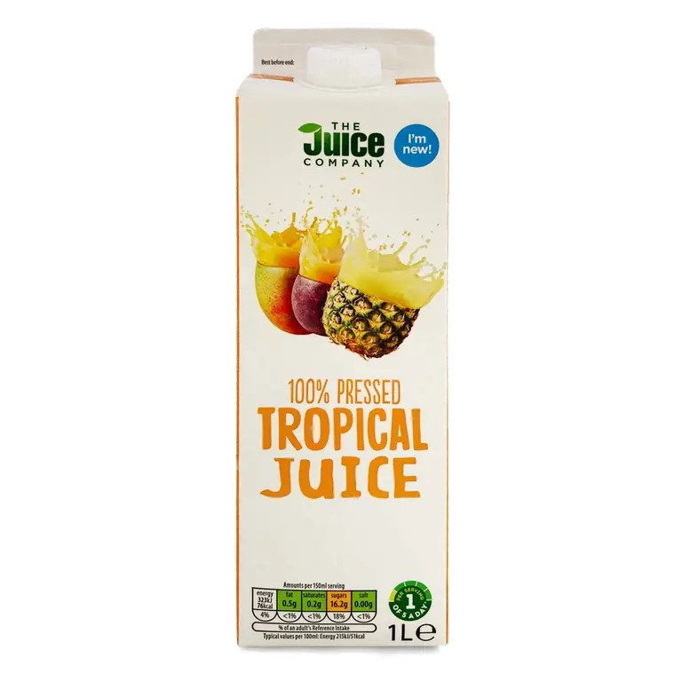 100% Pressed Tropical Juice