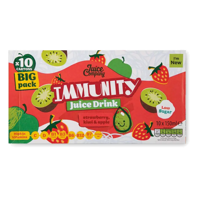 Childrens Immunity Juice Drink Strawberry, Kiwi, Apple