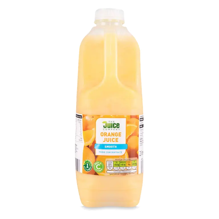 Smooth Orange Juice From Concentrate