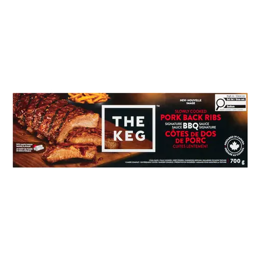 The Keg Frozen BBQ Pork Back Ribs 700 g