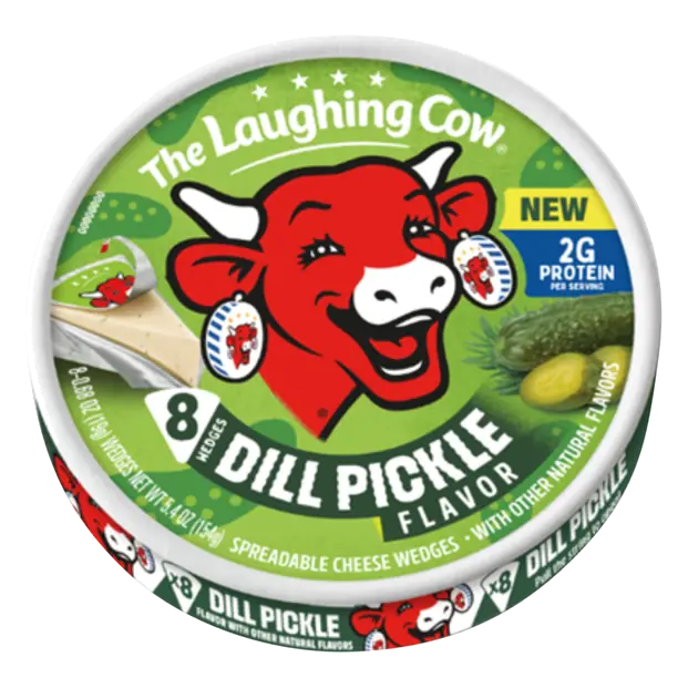 Creamy Dill Pickle Spreadable Cheese Wedges - 8 ct