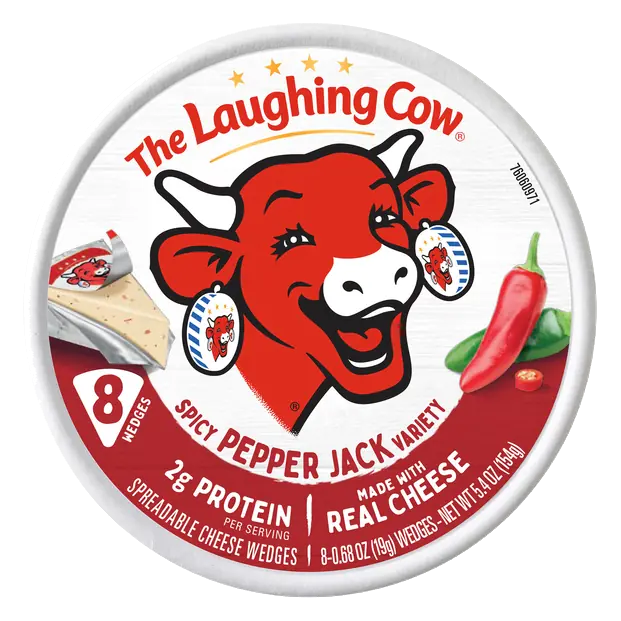Creamy Spicy Pepper Jack Spreadable Cheese Wedges - 8 ct