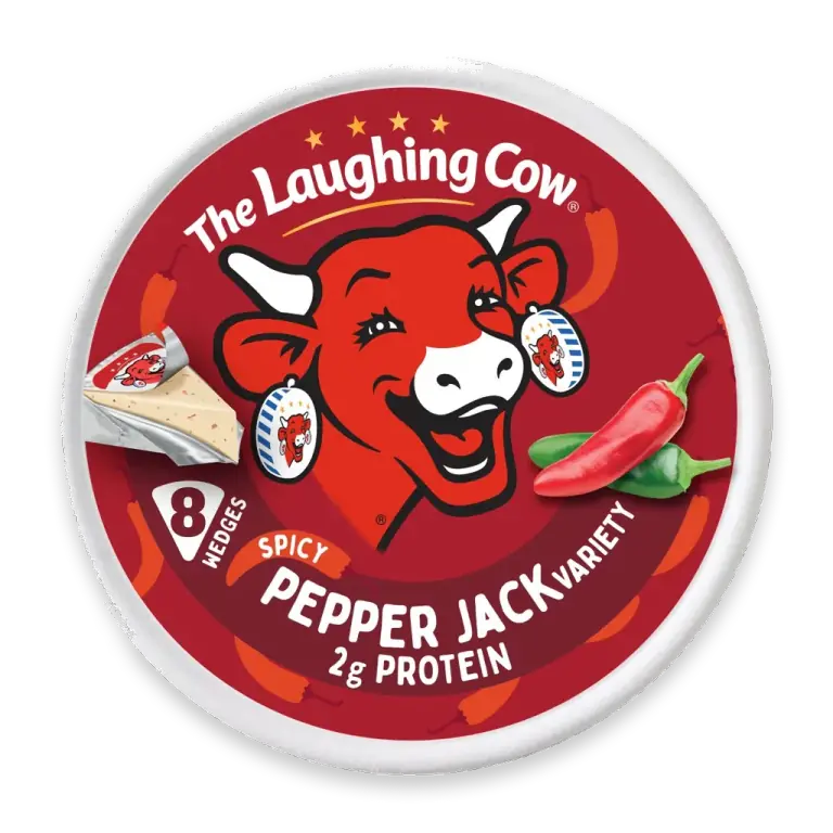 Creamy Spicy Pepper Jack Variety Spreadable Cheese Wedges, 5.4 oz Box (8 Count)