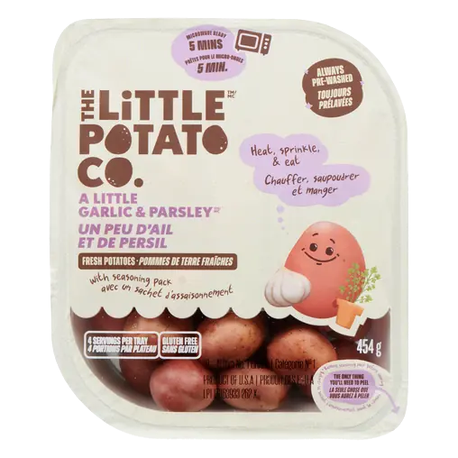 Microwave Ready Fresh Potatoes Garlic & Parsley 454 g