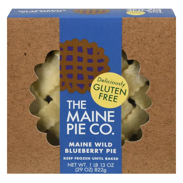 Gluten Free Maine Wild Blueberry Pie Frozen