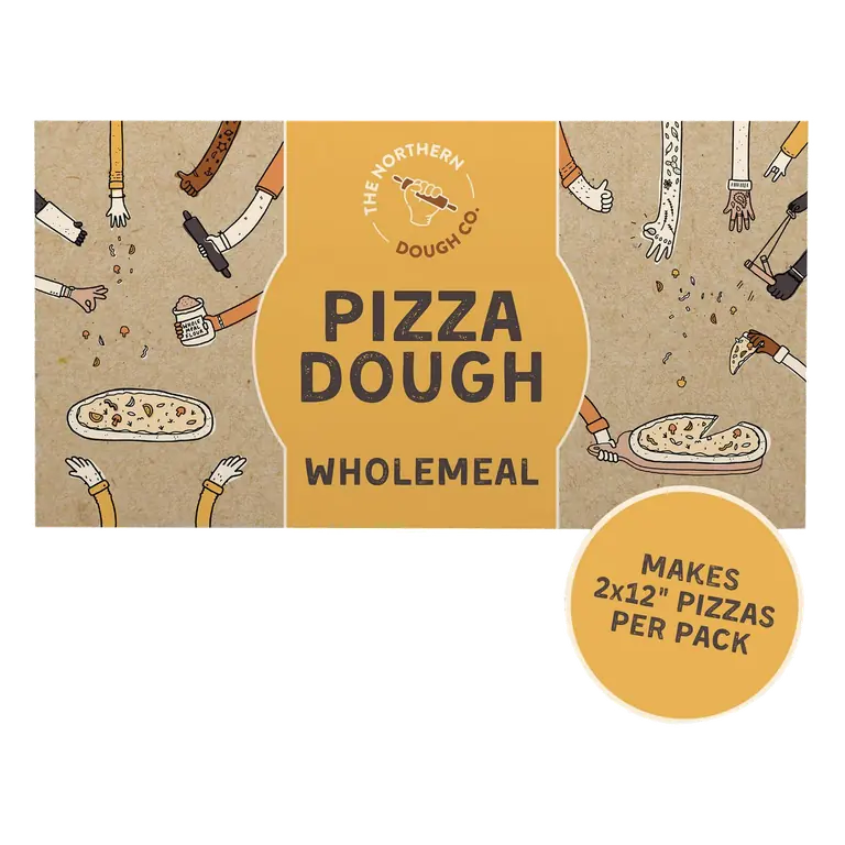 2 x 220g Wholemeal Pizza Dough