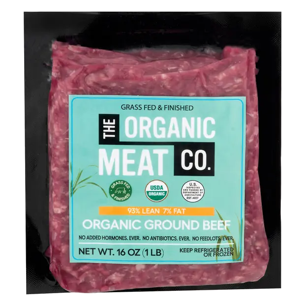 Organic 93% Lean 7% Fat Ground Beef