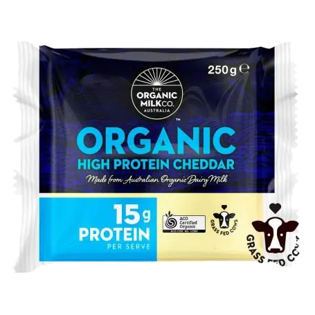 Organic High Protein Cheddar Block