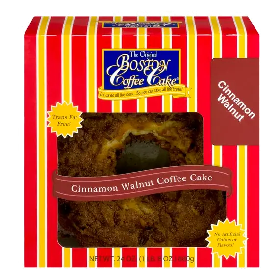The Original Boston Cinnamon Walnut Coffee Cake