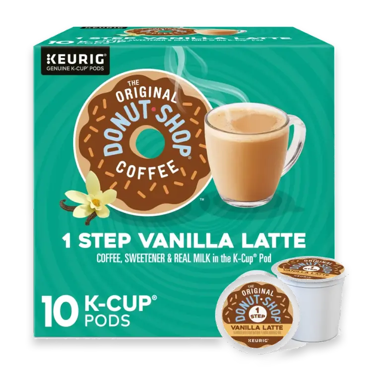 One Step Vanilla Latte K-Cup Coffee Pods