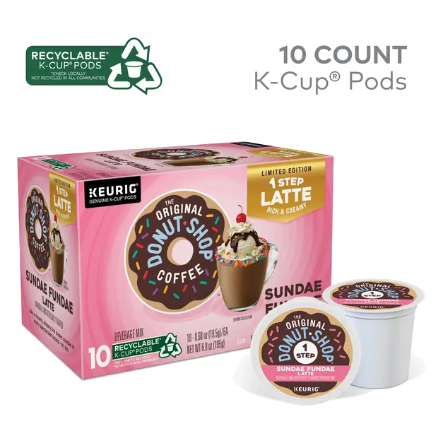 Sundae Fundae Latte Beverage Mix Coffee K-Cup Pods