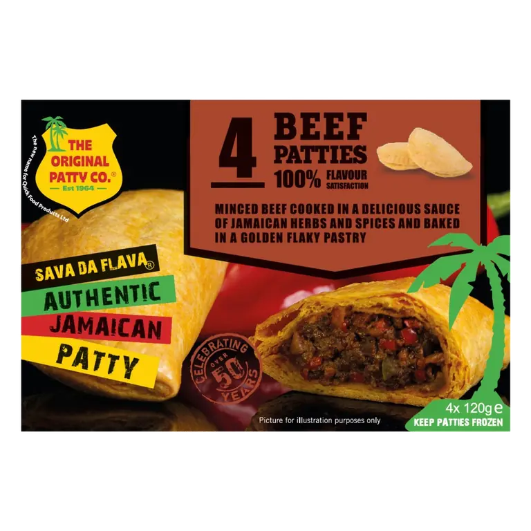 4 Beef Jamaican Patties