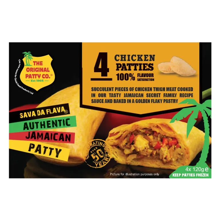 4 Chicken Jamaican Patties