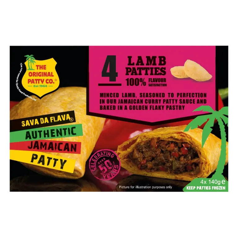 4 Lamb Jamaican Patties