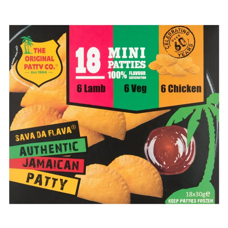 Mini Patties Lamb,Veg & Chicken 18 x 30g
