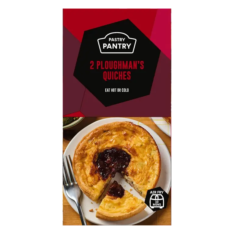 The Pastry Pantry 2 Ploughman's Quiches 240g