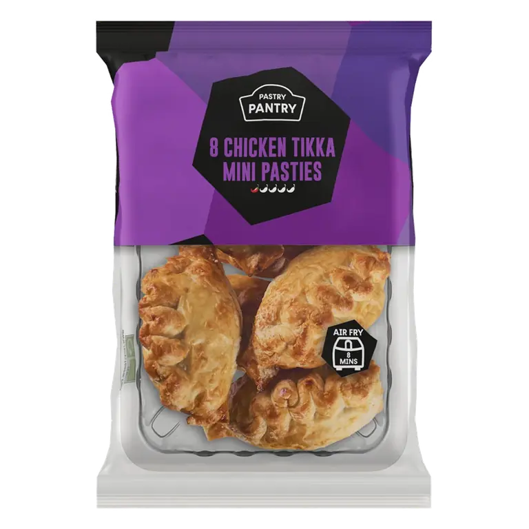 The Pastry Pantry 8 Chicken Tikka Mini Pasties