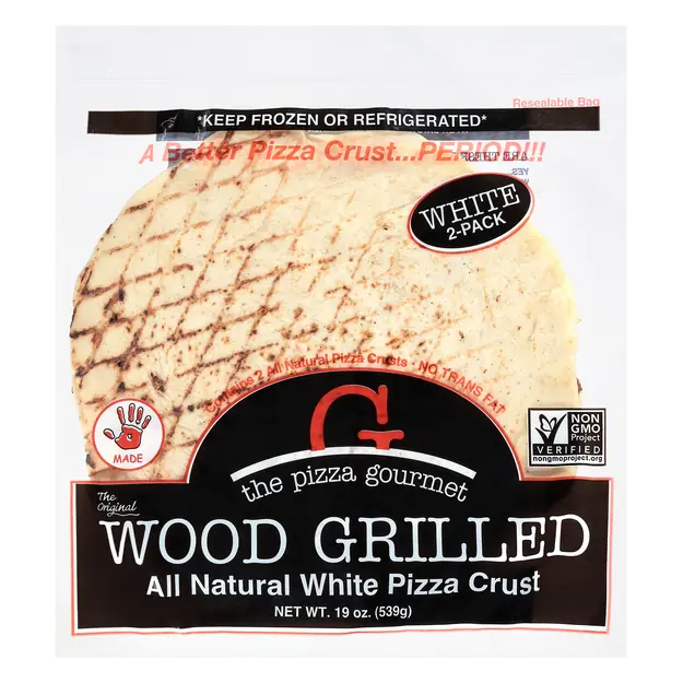 Wood Grilled White Pizza Crust - 2 ct