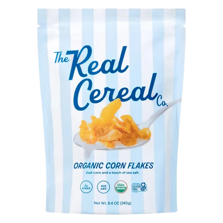 The Real Cereal Company Organic Corn Flakes Breakfast Cereal, 8.4oz