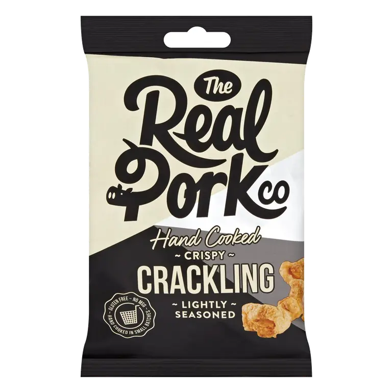 The Real Pork Co. Hand Cooked Crispy Pork Crackling 65g