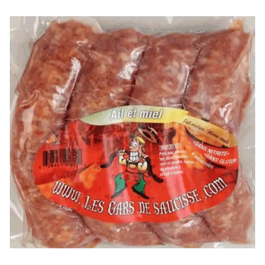 Frozen Sausage Honey Garlic Mild Flavor 325 g