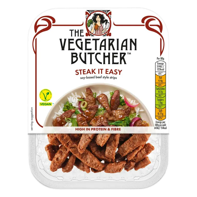 The Vegetarian Butcher 160g Steak It Easy Vegan Beef Style Strips