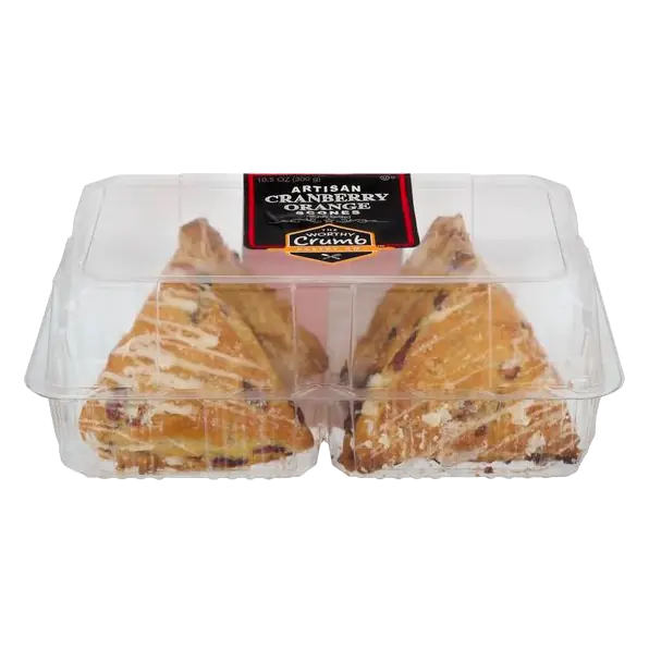 Artisan Cranberry Orange Scones - 4 ct