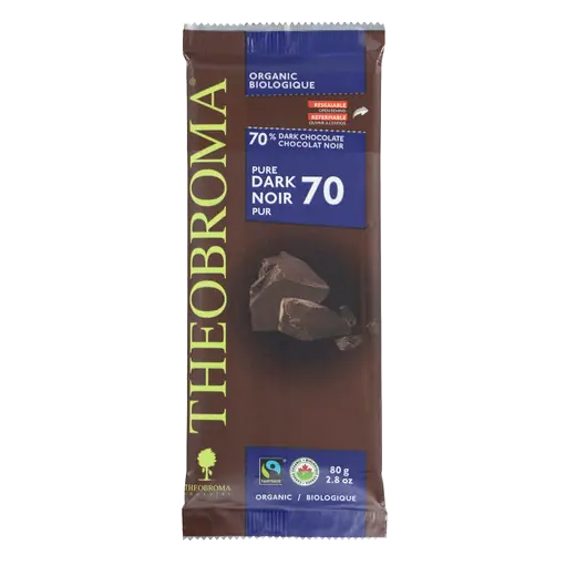 70% Organic Chocolate Dark 80 g
