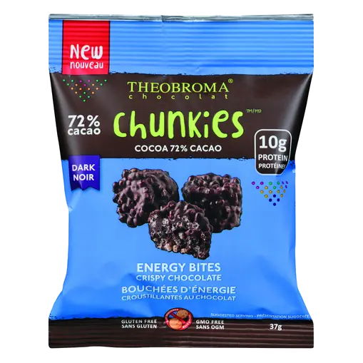 Gluten-Free 72% Dark Chunkies Chocolate 37 g