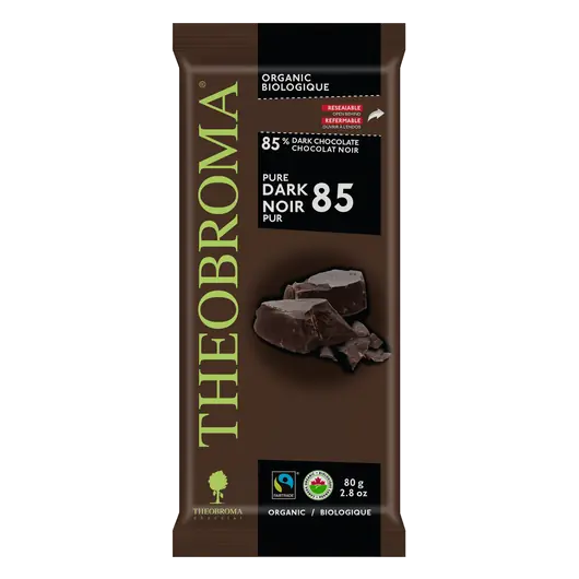 Organic Dark Chocolate Pure Dark 80 g