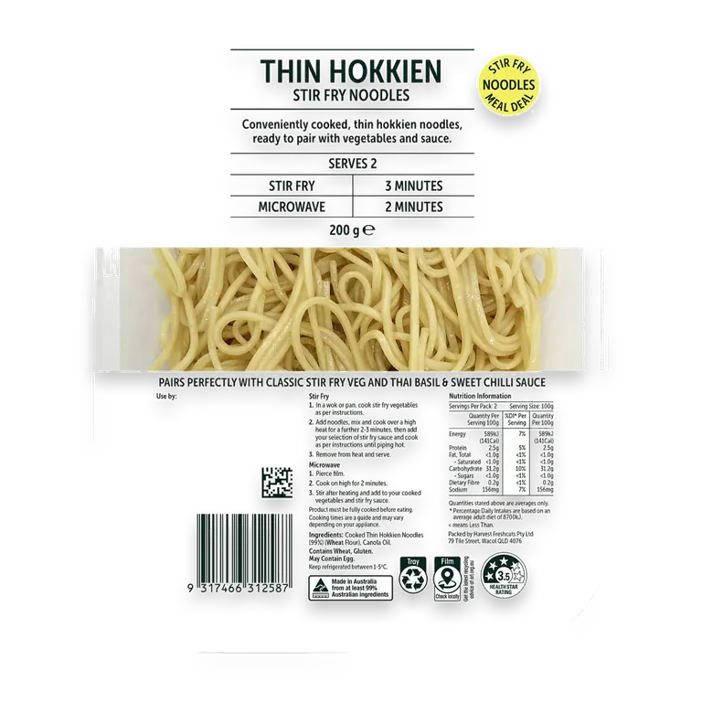 Thin Hokkien Stir Fry Noodles