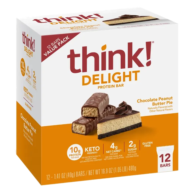 Chocolate Peanut Butter Pie Flavored Keto Protein Bars
