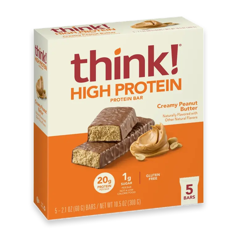Creamy Peanut Butter High Protein Bars