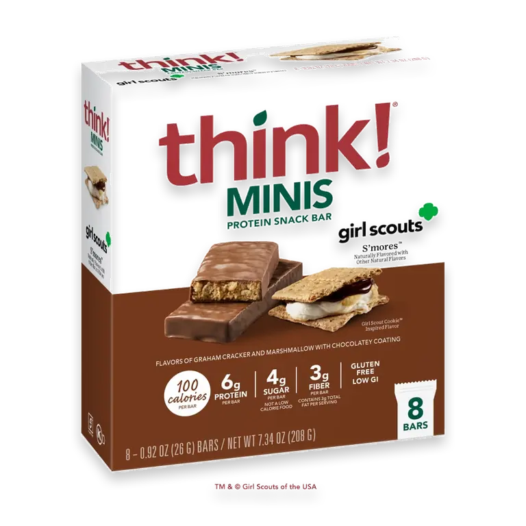 ! Girl Scouts S'mores Mini Protein Bars