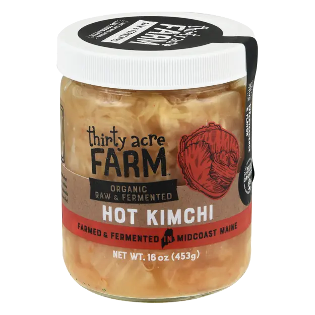 Organic Raw & Fermented Hot Kimchi Refrigerated