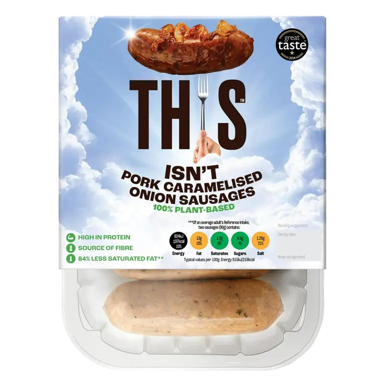 Isn't Pork Plant Based Caramelised Onion Sausages 270g