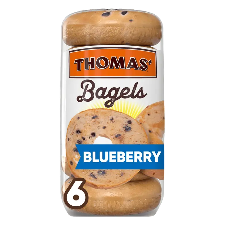 Blueberry Flavored Pre-Sliced Bagels