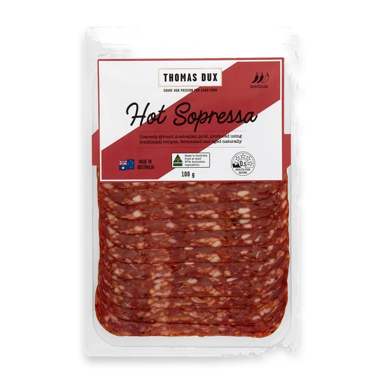 Sliced Hot Sopressa