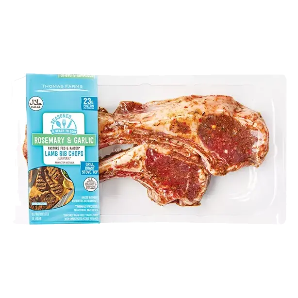 Garlic & Rosemary Seasoned Lamb Rib Chop