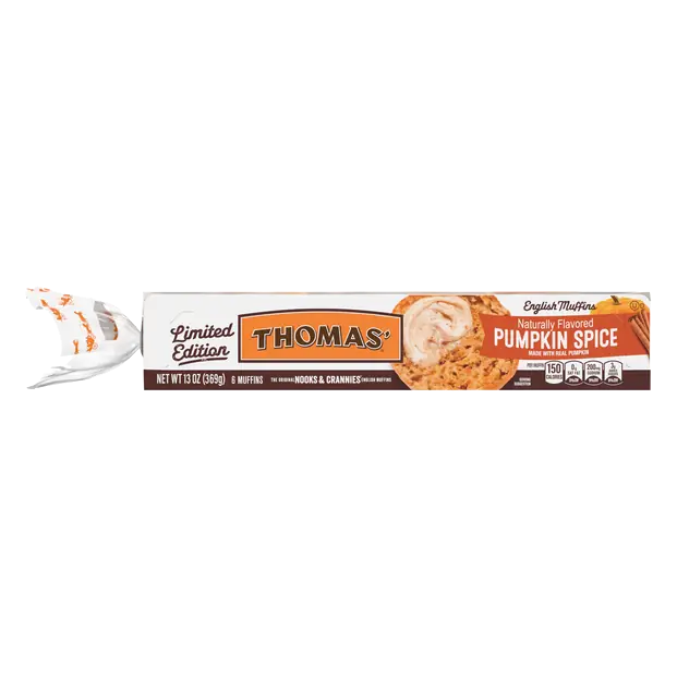 Limited Edition Pumpkin Spice English Muffins - 6 ct