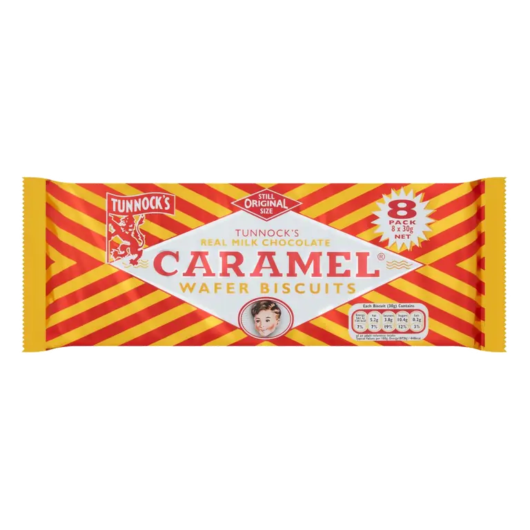 Tunnock's Real Milk Chocolate Caramel Wafer Biscuits Multipack