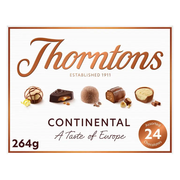 Continental Milk, Dark, White Chocolate Gift Box