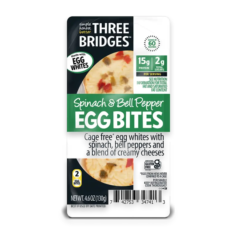 Spinach & Bell Pepper Egg White Bites