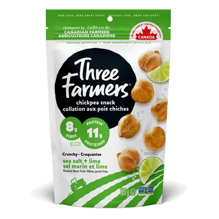 Plant Based Roasted Chickpeas Sea Salt & Lime 120 g