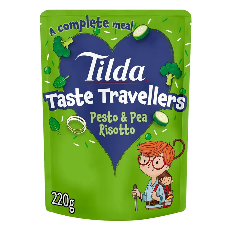 220g 3+ Years Kids Taste Travellers Pesto & Pea Risotto Meal Pouch
