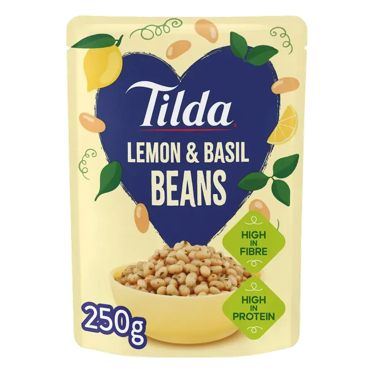 Tilda 250g Lemon & Basil Beans