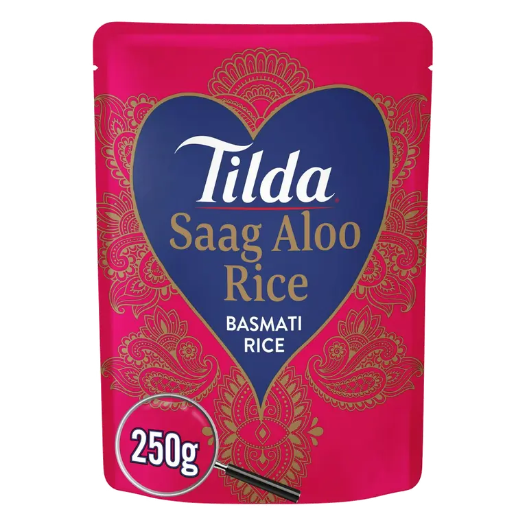Tilda 250g Saag Aloo Rice