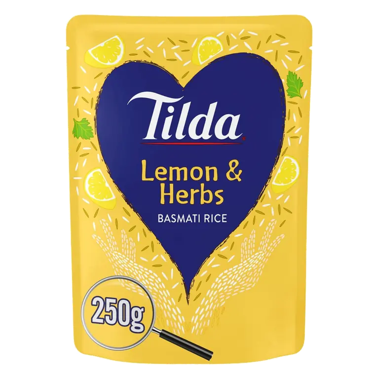 Microwave Lemon and Herbs Basmati Rice