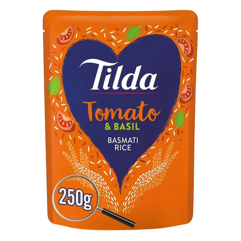 Microwave Rice Tomato & Basil Basmati 250g
