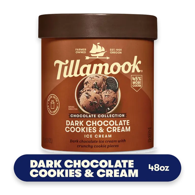 Chocolate Collection Dark Chocolate Cookies & Cream Ice Cream Tub